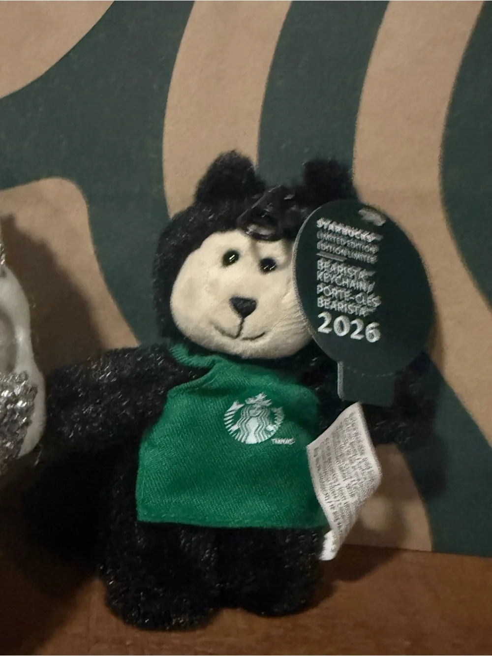 Starbucks Cat Halloween Bearista 2026 Plush Keychain Bag Clip